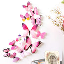 3D Cute Butterfly Rainbow Wall Stickers