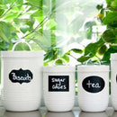 Home Kitchen Jars Blackboard Stickers