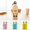 Cute Bicycle Cartoon Pattern Aluminum Water Bottle