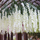 Artificial Silk Wisteria Flower Hanging Vine Plants