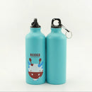 Cute Bicycle Cartoon Pattern Aluminum Water Bottle