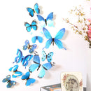 3D Cute Butterfly Rainbow Wall Stickers