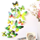 3D Cute Butterfly Rainbow Wall Stickers