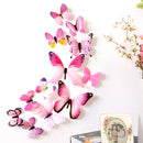 3D Cute Butterfly Rainbow Wall Stickers