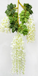 Artificial Silk Wisteria Flower Hanging Vine Plants